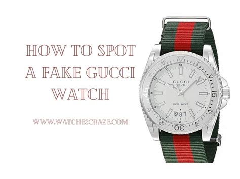 fake gucci watch red and green|how to spot a gucci watch.